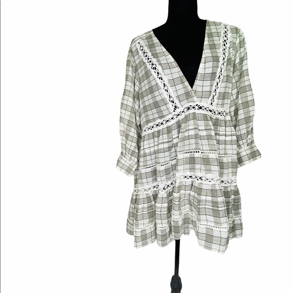 Free People Tunic Boho Top XS Crochet Top NWT - Picture 9 of 14